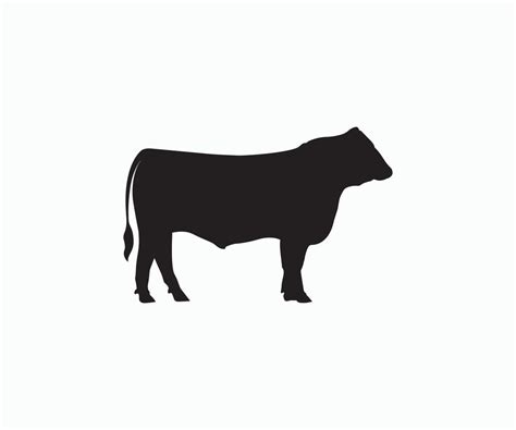 angus cow silhouette vector angus decree cattle cows bull cow intimidate art artwork