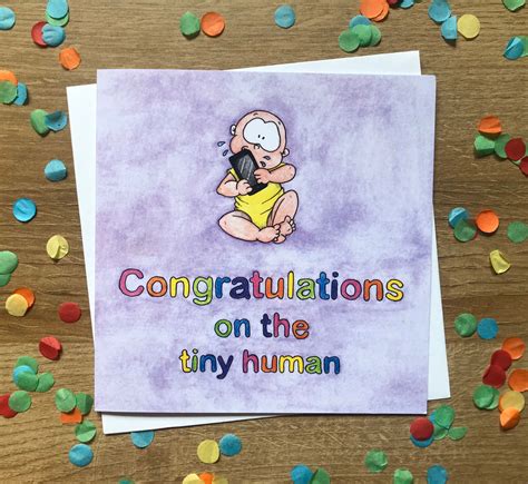 Funny New Baby Card Etsy