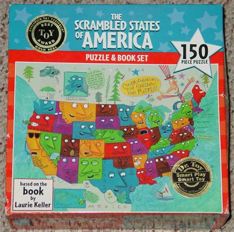 Puzzle Scrambled States Of America Puzzle Book Set 2005