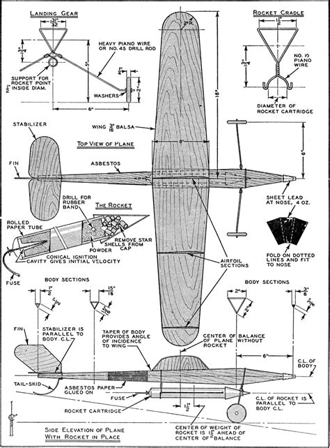 Plans Coles Rocket Plane