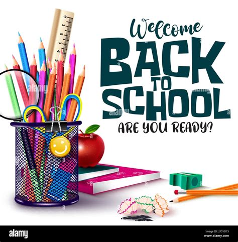 Back To School Vector Design Welcome Back To School Text With Student