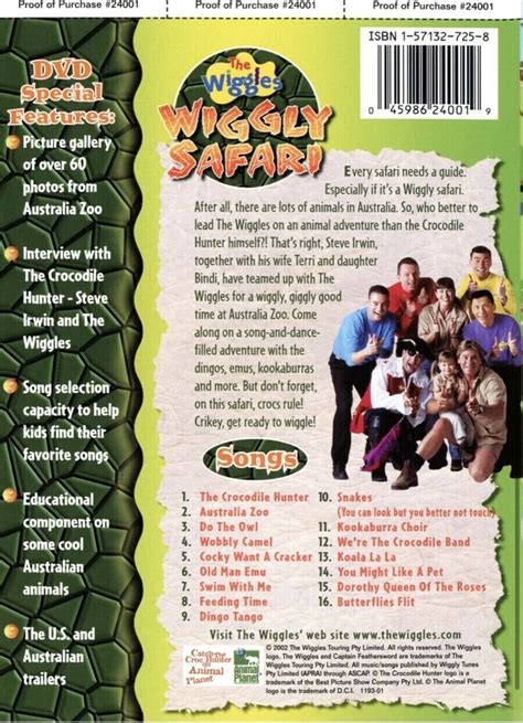 The Wiggles Wiggly Safari Dvd 2002 Grelly Usa