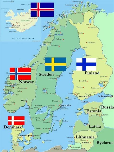 Map Of Finland Finland In Map Of World Northern Europe Europe