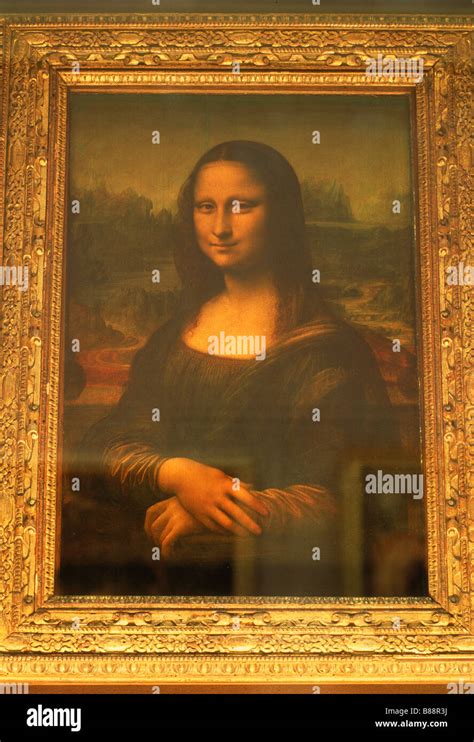 Mona Lisa By Leonardo Da Vinci In Grand Gallery Of The Louvre Museum