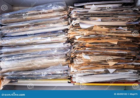 Pile Of Documents Stock Image Image Of Pertinant Home 40490183