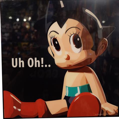 Astro Boy Inspired Plaque Mounted Poster Uh Oh