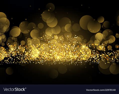 Glittery Gold Sparkle Background Royalty Free Vector Image