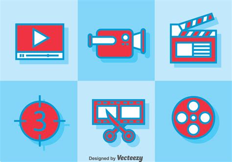 Video Editing Icons 111097 Vector Art At Vecteezy