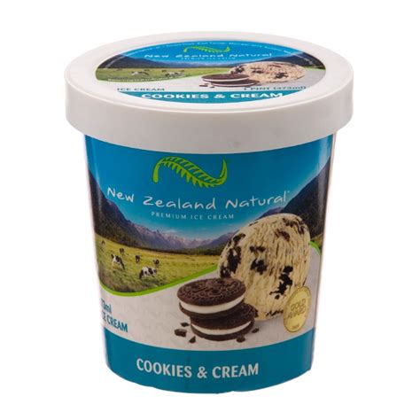 New Zealand Natural Ice Cream Cookies Cream Ml Tops Online