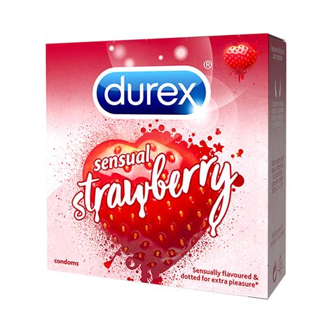 Janeena Durex Sensual Strawberry Flavored Condoms 3s Lazada Ph