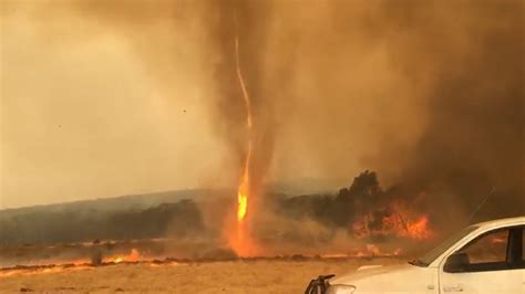 Australian Wildfires Fire Tornado Caught On Camera On Kangaroo Island