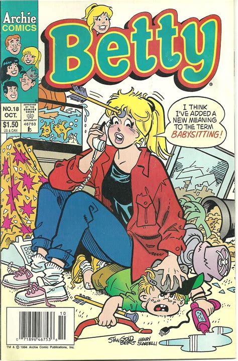 Betty Comic 18 Oct October 1994 Archie Comics Series Betty In Beach
