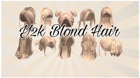Y2k Blond Hair Codes For Roblox Aruiiella Youtube