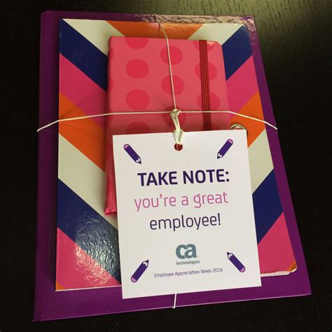 Take Note Youre A Great Employee Notebook Set Fun Easy And Inexpensive Employe