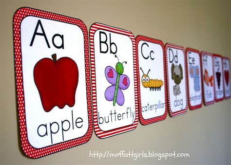 The Moffatt Girls Abc Alphabet Cards Alphabet Activities Preschool