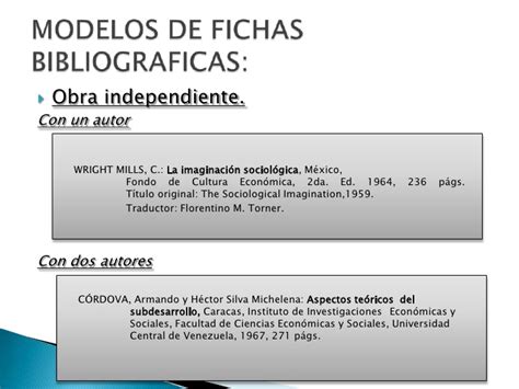 Ejemplos De Fichas Bibliogr Ficas Qu Son Y C Mo Hacerlas