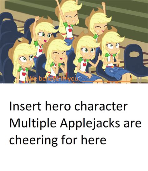 Multiple Applejacks Cheering For Who By Spider Jack39 On Deviantart