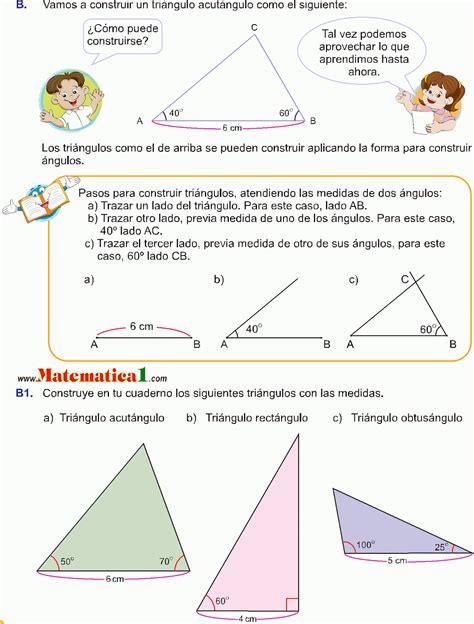 Clasificacion De Triangulos Segun Sus Lados Y Angulos Para Cuarto Grado