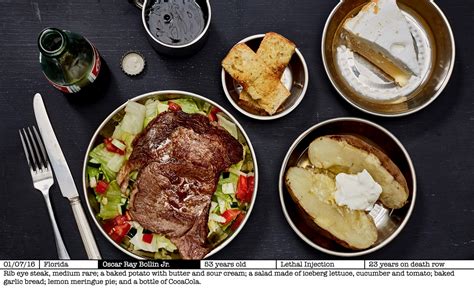 In Pictures Photographer Recreates Death Row Prisoners Last Meals
