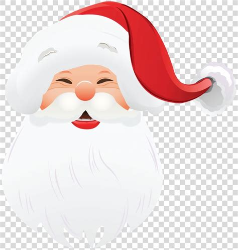 Santa Claus Christmas Face Clip Art Transparent Santa Claus Face