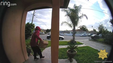 Porch Pirate Caught On Camera Snatching Package In Less Than 20 Seconds