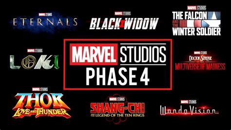 Phase 4 The Full List Of Marvels Next Set Of Films For Release
