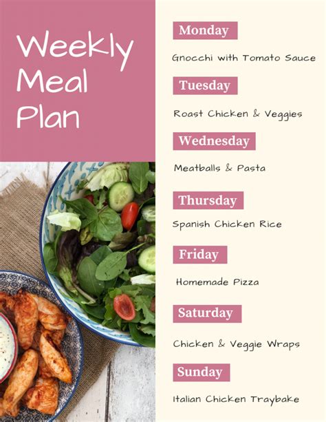 Weekly Family Meal Plan Th March Easy Family Meals Dinner Recipes Healthy Family