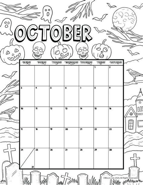 47 Free Printable October 2021 Calendars With Holidays Onedesblog