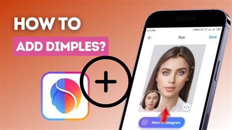 how to add dimples to the selfie on faceapp youtube