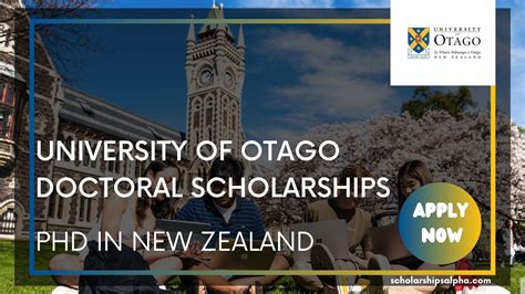 University Of Otago Doctoral Scholarships In New Zealand