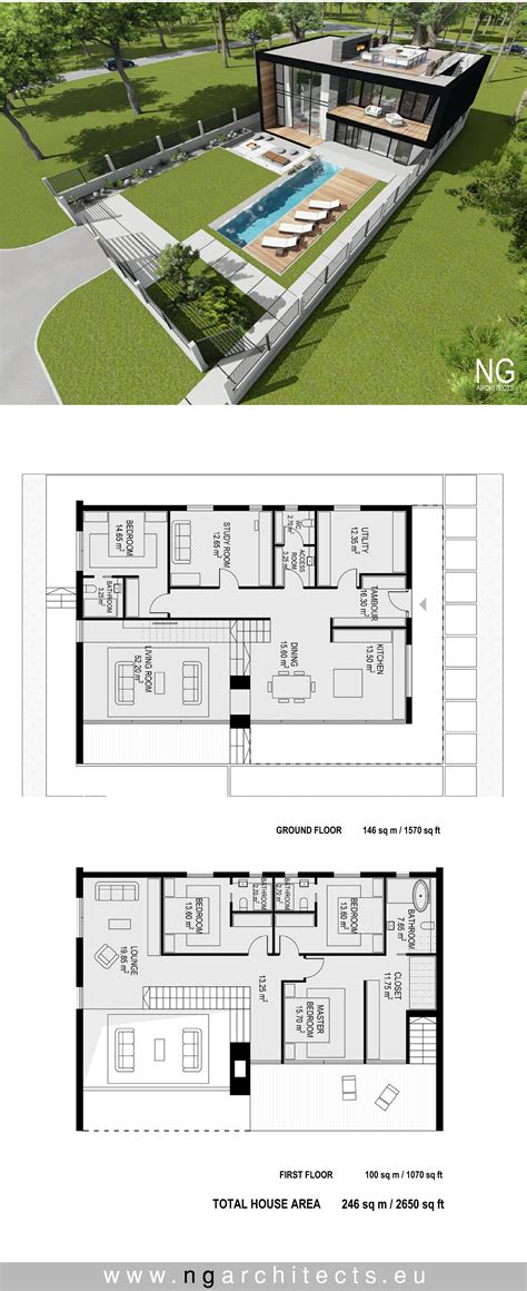 Modern Villa Rondo Designed By Ng Architects Ngarchitectseu Sims