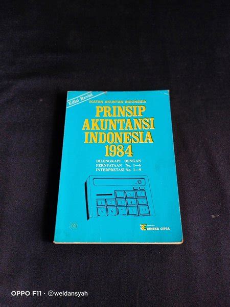 Jual Buku Prinsip Akuntansi Indonesia 1984 Di Lapak Abata Store Bukalapak