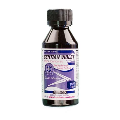 Humco Gentian Violet 2 Topical Solution 2 Oz Epothex