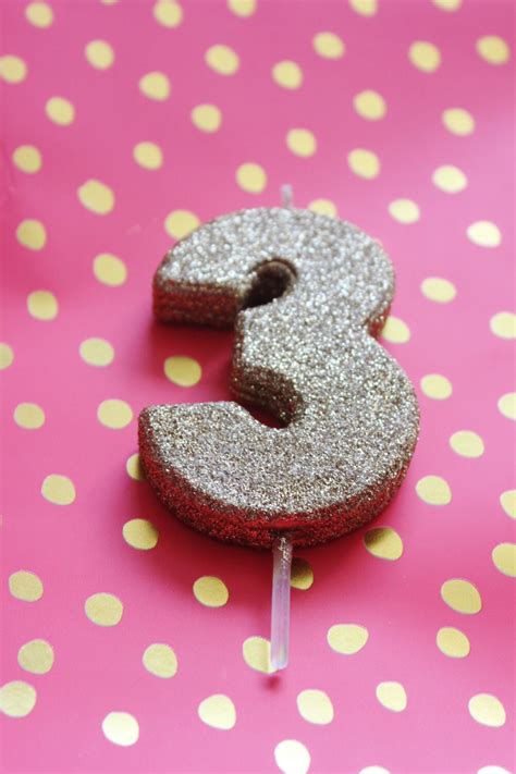 Glitter Gold Candle Number Numeric Birthday Candles 1st 2nd Etsy