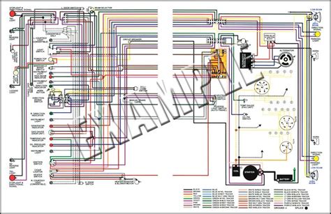 1968 All Makes All Models Parts 14351 1968 Firebird Colored Wiring