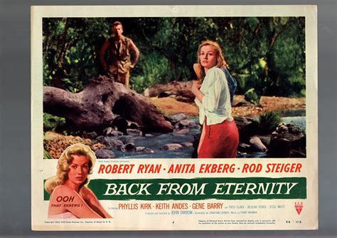 Movie Poster Back From Eternity 1956 Lobby Card Anita Ekberg Keith Andes Vg Vg