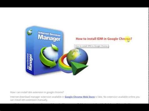 You can download music, video, mp3, flv, mpeg. How to install Internet download manager in Google Chrome ...
