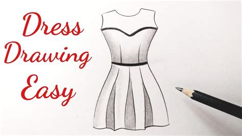 How To Draw A Beautiful Dress Drawing Design Easy For Beginners Fashion Illustration Dresses