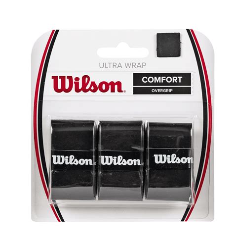 Buy Wilson Ultra Wrap Tennis Racket Overgrip Wrap Black 3 Pack