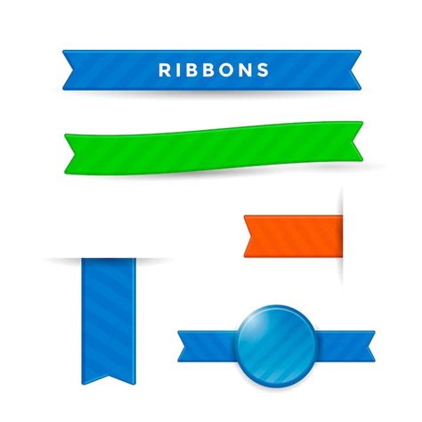 Premium Vector Vector Ribbons Set