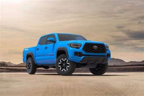 Toyota Tacoma Trd Off Road Voodoo Blue 2021 Rigged Modelo 3d