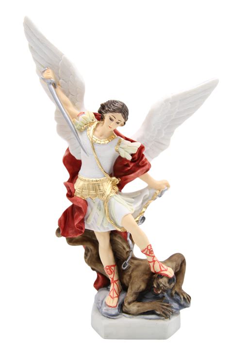 11 Inch Saint St Michael Archangel Catholic Statue Made In Italy