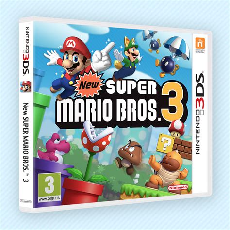 New Super Mario Bros 3 Nintendo 3ds Box Art Cover By Blak89