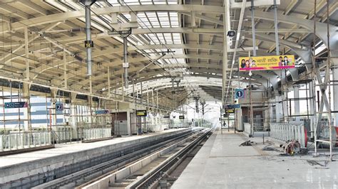 Sant Tukaramnagar Punes First Metro Station Completed Hindustan Times
