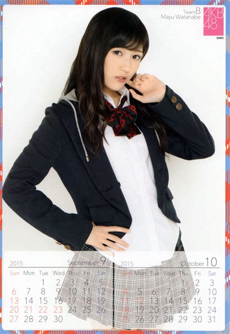 Watanabe Mayu Mayuyu Desktop Calendar 2015 C Hiro