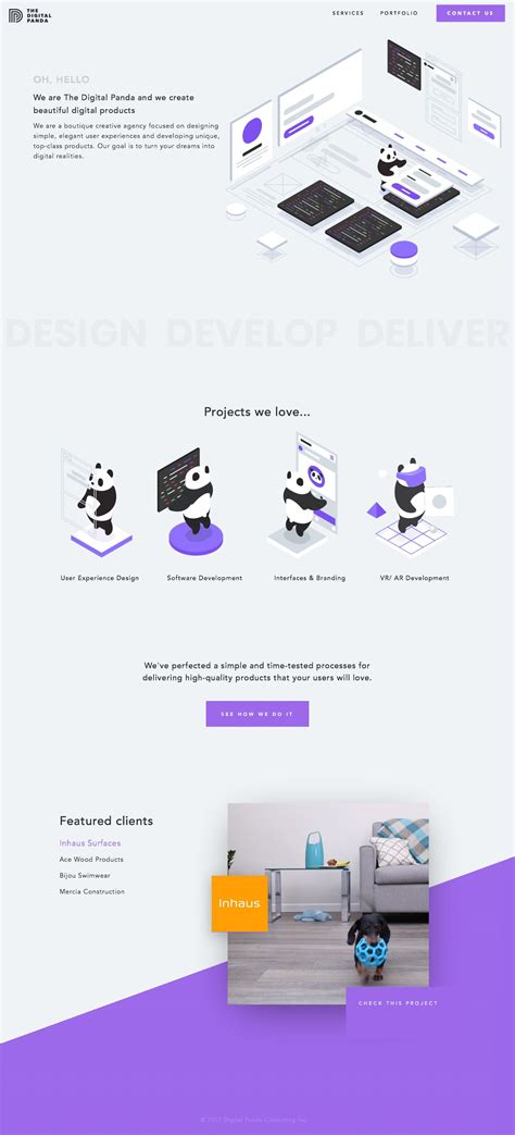 The Digital Panda Landing Page Design Inspiration Lapa Ninja