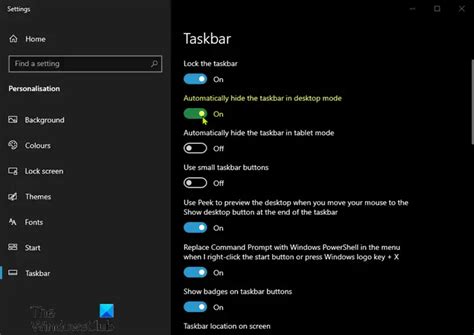 Taskbar Not Hiding In Fullscreen Mode In Windows 1110
