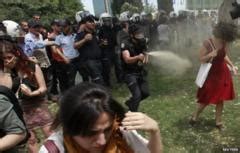 Turkey Jail Sought Over Woman In Red Police Case Bbc News