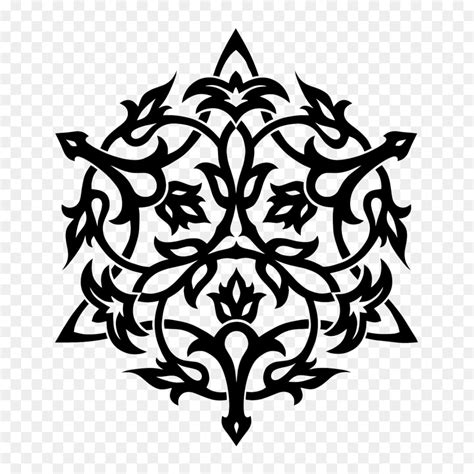 Pola Geometris Islam Ornamen Seni Gambar Png