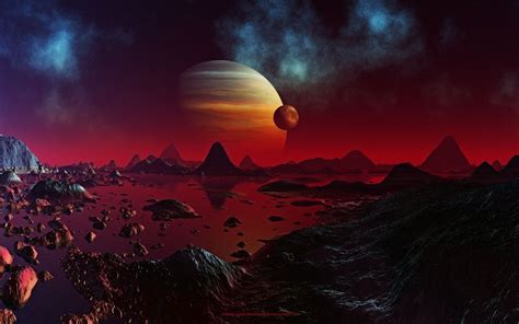 48 Wallpaper Science Fiction Planet Landscape